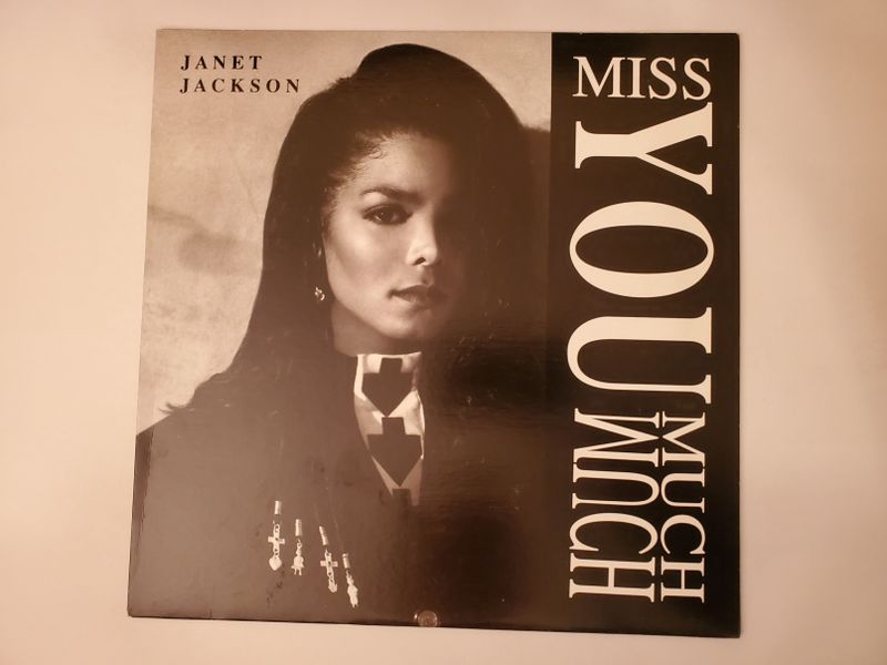 Janet Jackson Miss You Much vinyl record
